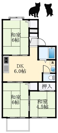 ハイツ宮山の物件間取画像